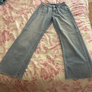 Aeropostale Light Blue Wide Leg Jeans